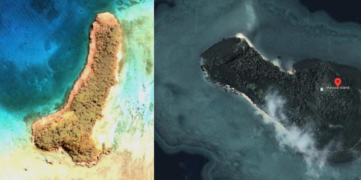 Woman Discovers Penis Shaped Island In The Pacific Ocean With Google Earth