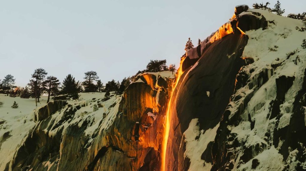 Firefall Waterfall Yosemite