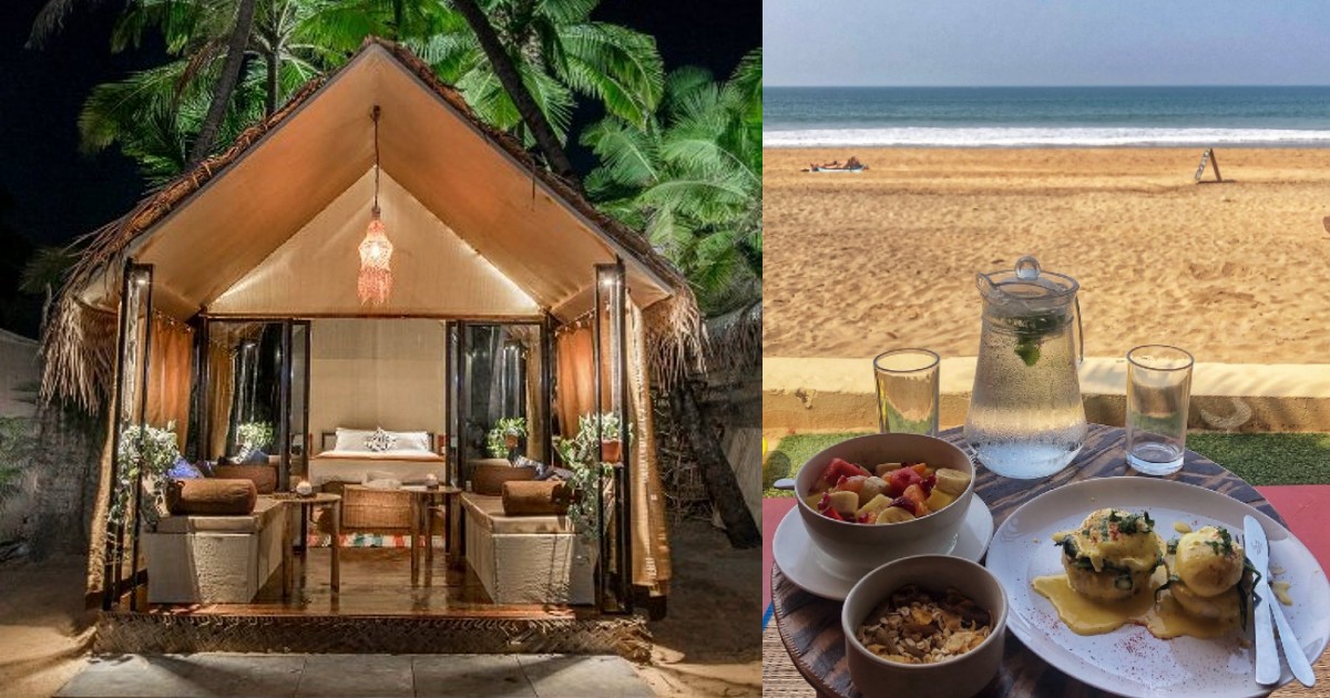 These Cosy Bali-Style Beach Huts In Goa With Outdoor Bathrooms Offer Stunning Sea Views