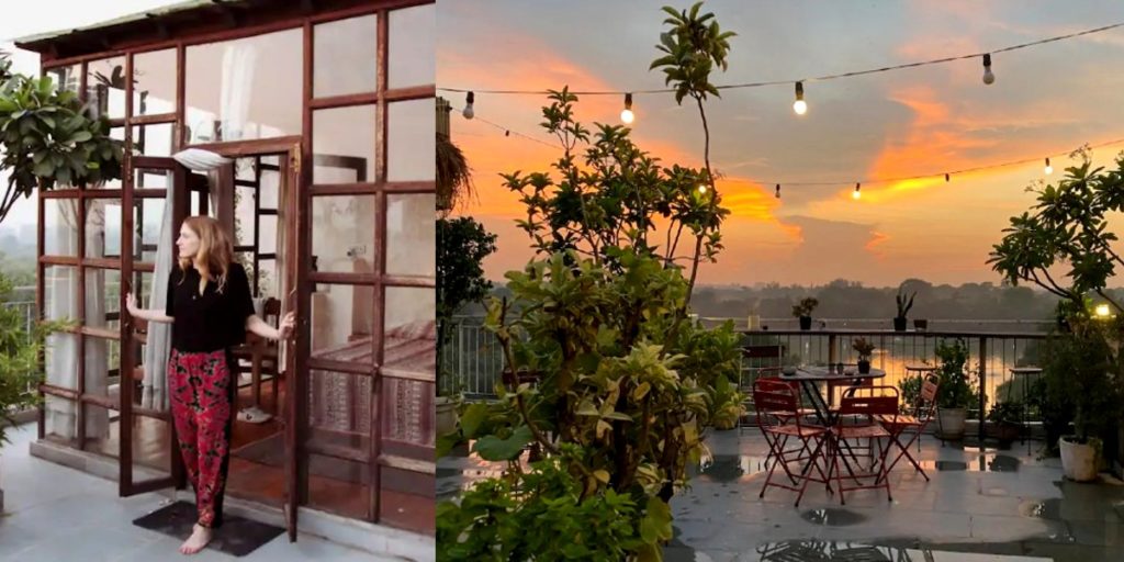 Stay In This Glass House In Delhi Overlooking A Lake & Enjoy Stunning Sunset Views