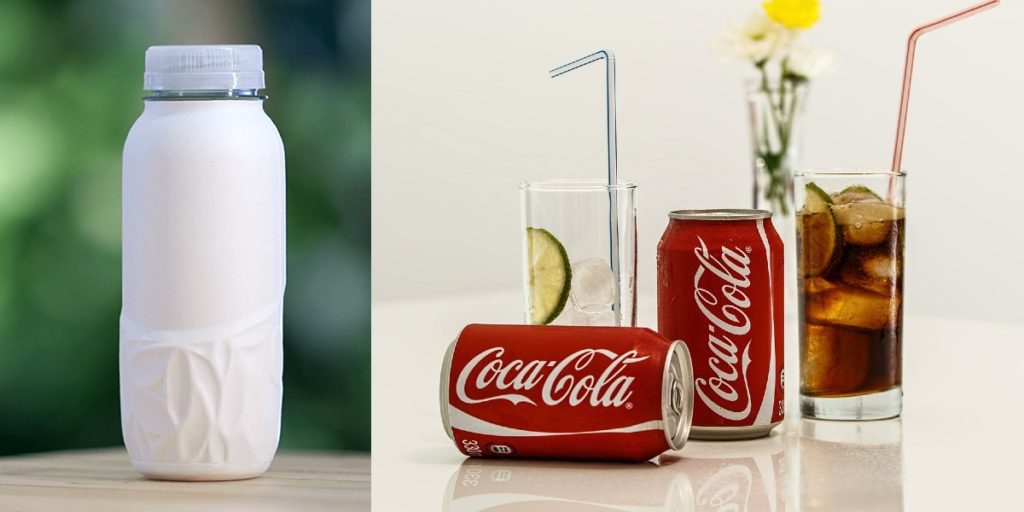 coca-cola paper bottles