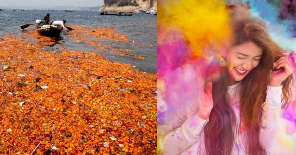Flower Waste From Ganga Recycled Into Incense Sticks & Water Colours For Holi