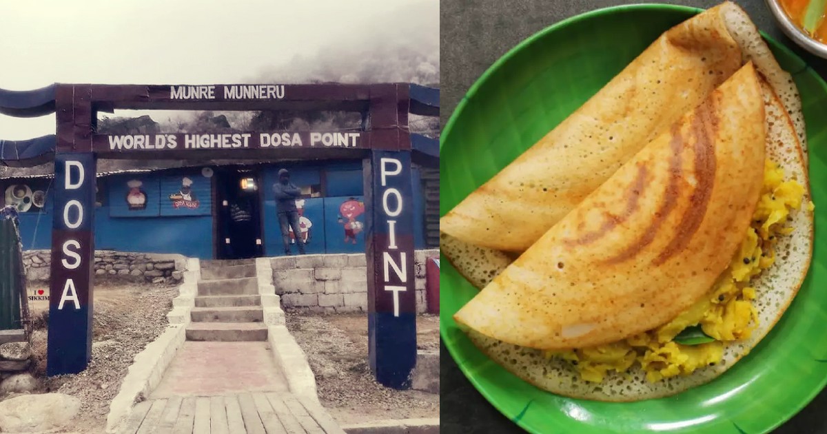 World’s Highest Dosa Point Is Located At 14000 Feet Near Sikkim’s Gurudongmar Lake