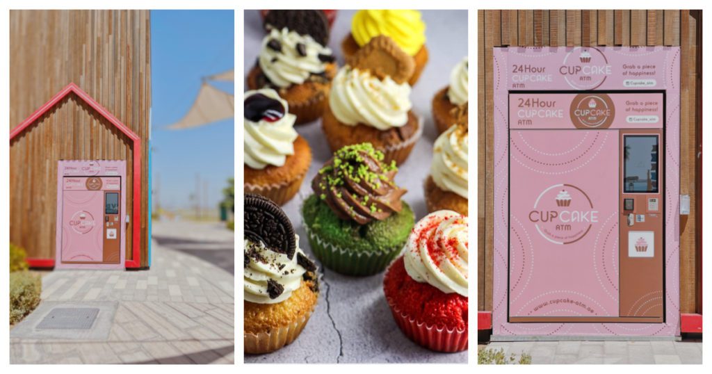 UAE Now Has An Aww-Dorable Cupcake ATM That Dispenses Cupcakes 24/7