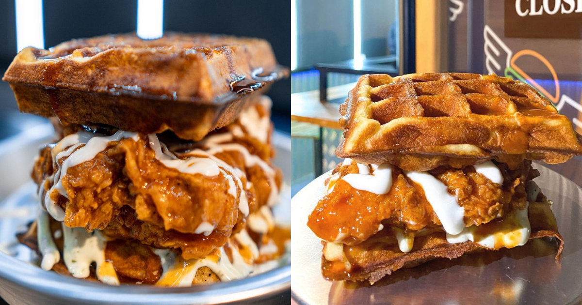 High Joint Is Serving Crispy Chicken Waffle Burger And We Are Drooling