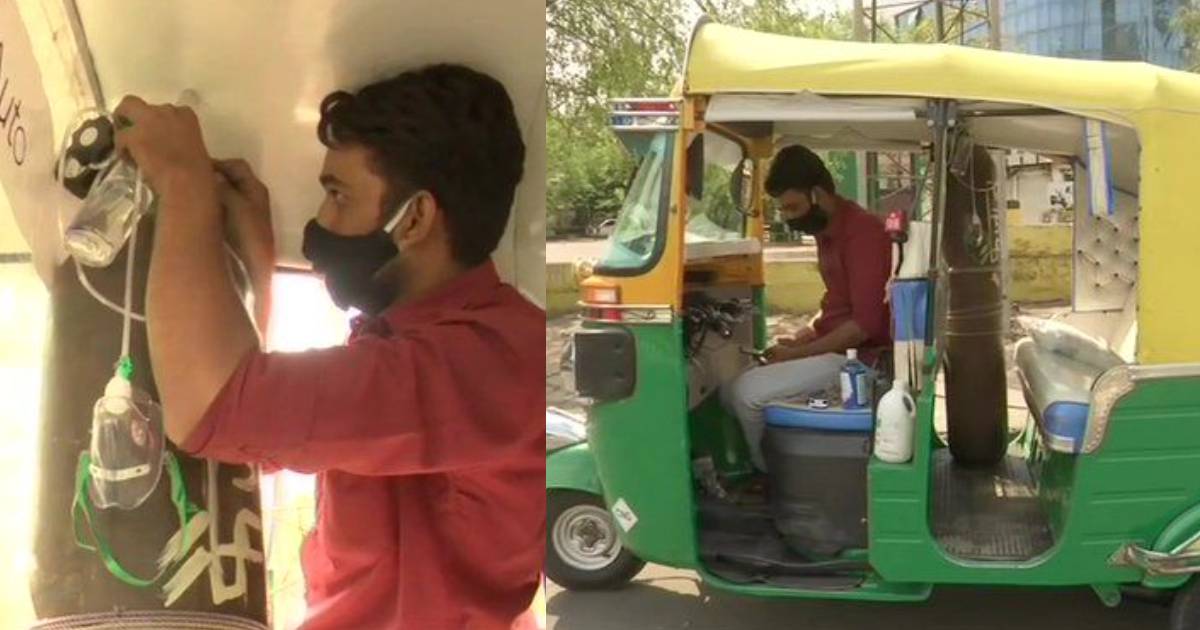 This Bhopal Man Converts His Auto Into An Ambulance To Ferry Patients Free Of Cost