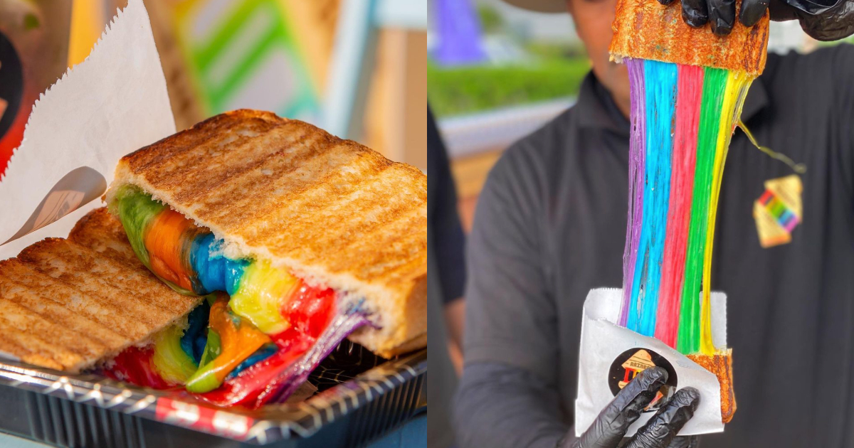 Relish The Most Colourful Rainbow Cheese Toast At Rainbow Toast Dubai