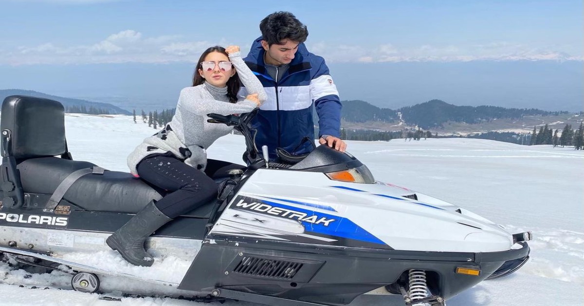 Sara Ali Khan Gives Vacay Goals From Kashmir With Breakfast In Snowy Slopes & Dip In Heated Pool