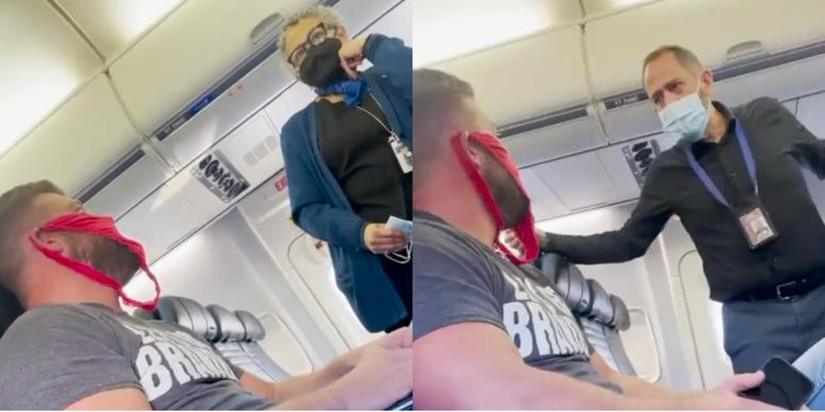 Man Wears Red Thong As Mask; Gets Kicked Off Flight For Putting Passengers At Risk