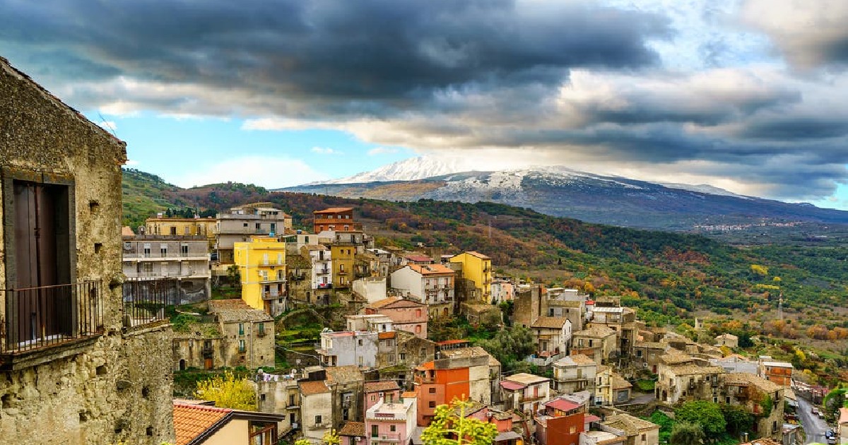 Italian Town Castiglione di Sicilia
