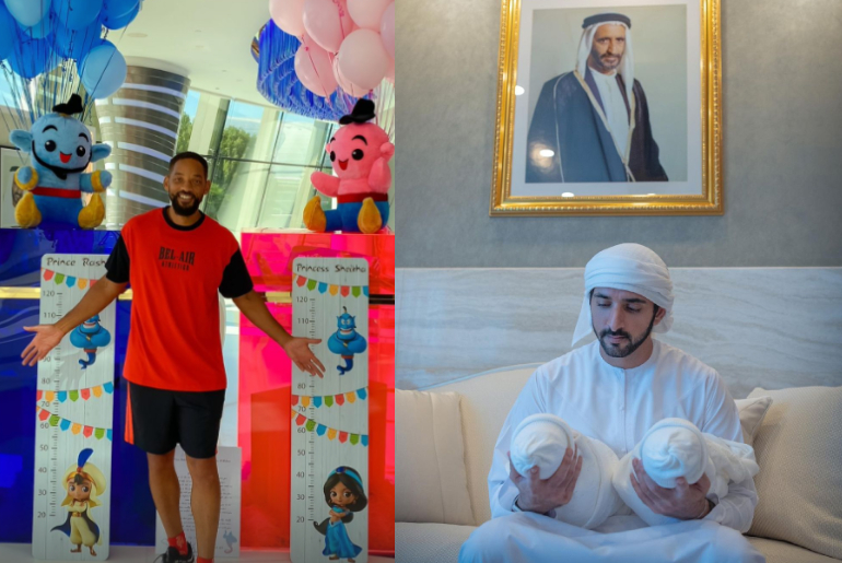 Will Smith Sends Adorable Aladdin-themed Surprise For Sheikh Hamdan And His Newborns