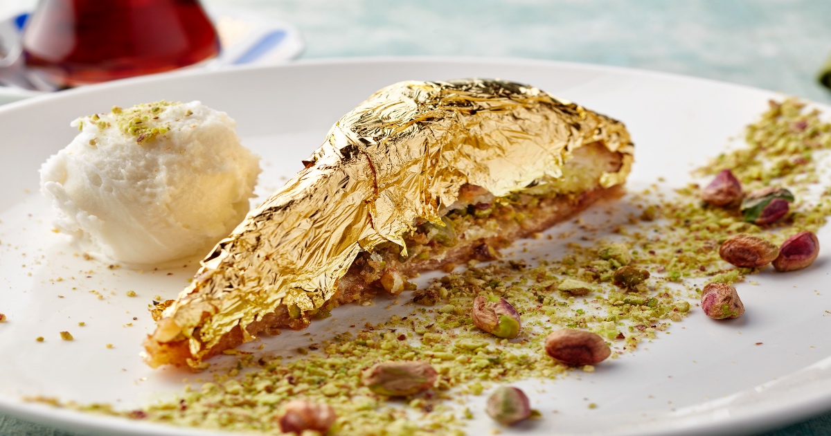 Dubai’s Famous Turkish Restaurant Zou Zou Now Serves A Royal Gold Baklava