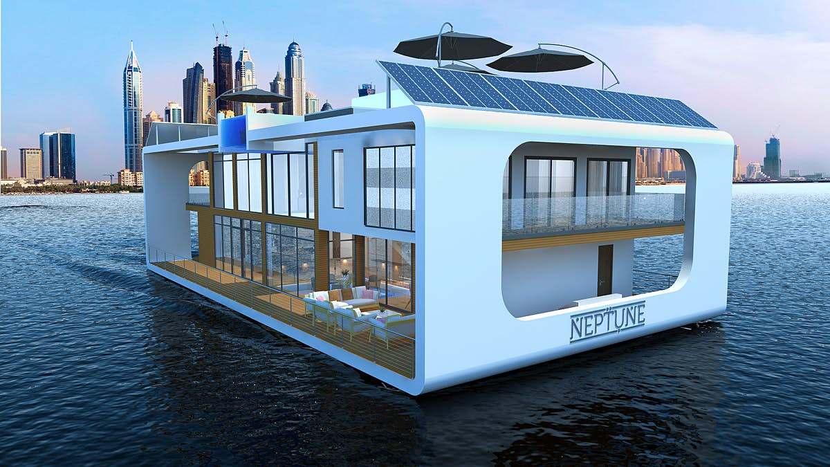Dubai Is Now Home To World’s First Floating House, Equipped With A Glass Pool, Luxury Hotel & More
