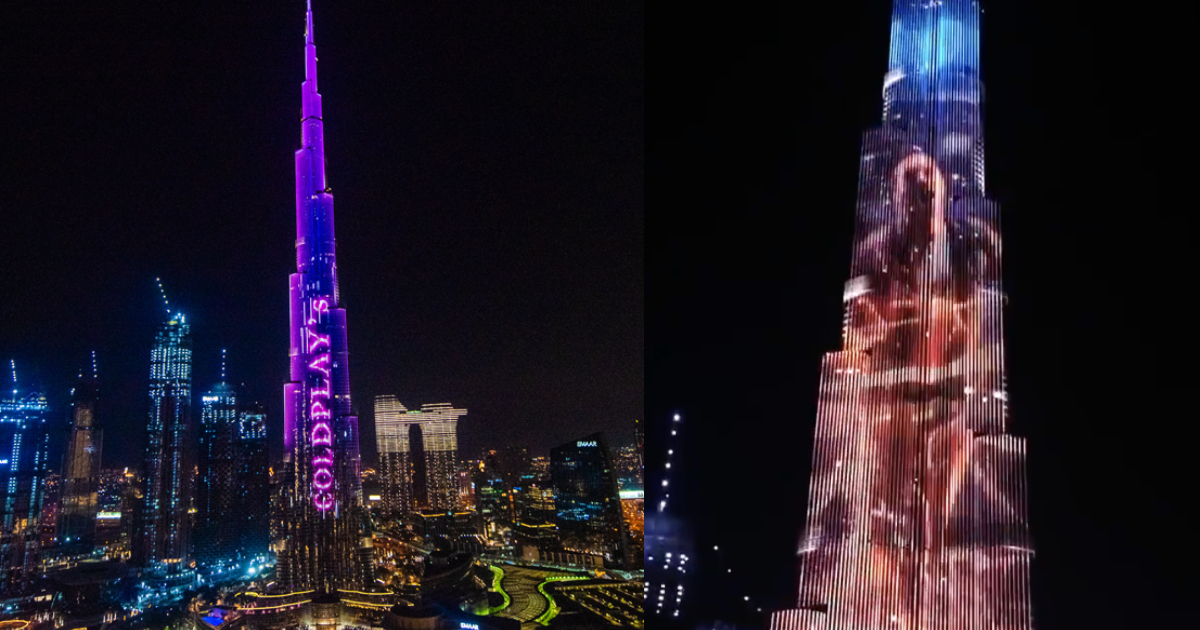 In Video: Cold Play Takes Over Burj Khalifa With Their Song Higher Power