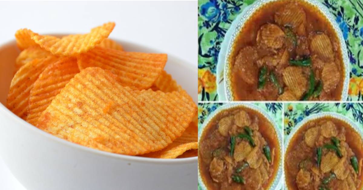 Foodies Appalled By This Bizarre Indian Curry With Potato Chips; Call It A Sin