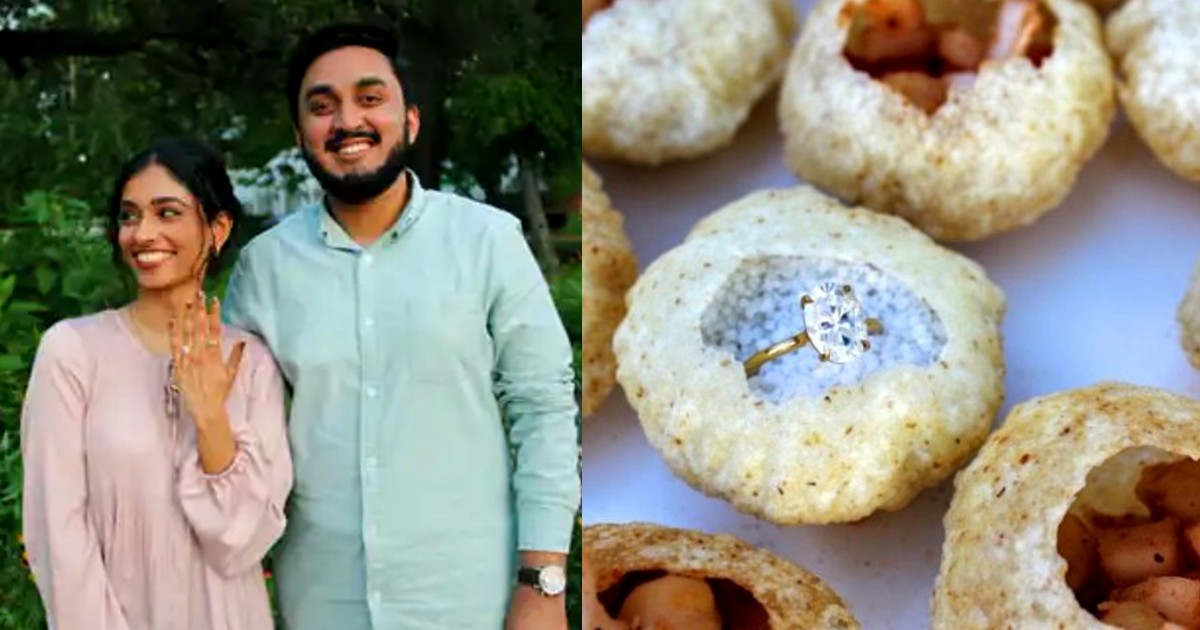 Man Proposes To Girlfriend By Hiding Ring In Pani Puri; Foodies Declare It Best Proposal Ever