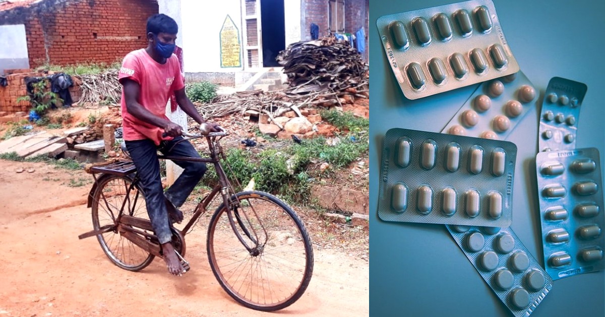 Karnataka Man Cycles 300 Km Medicines
