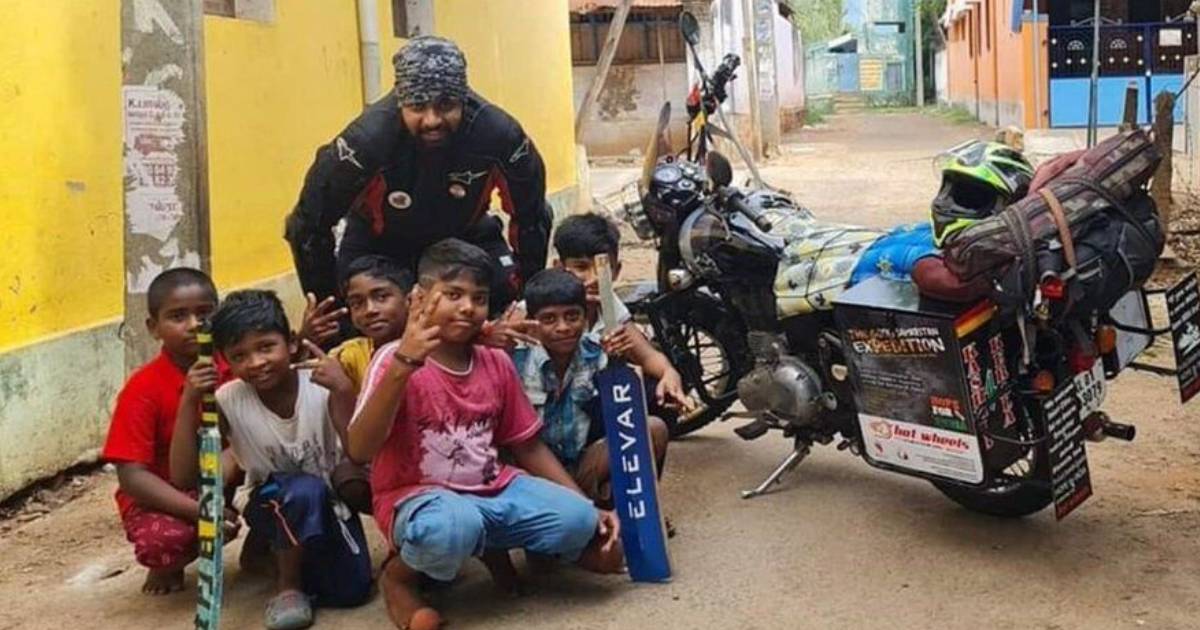 Kerala Man Rides On His Bullet Bike & Distributes 3000 Food Packets Daily To The Underprivileged