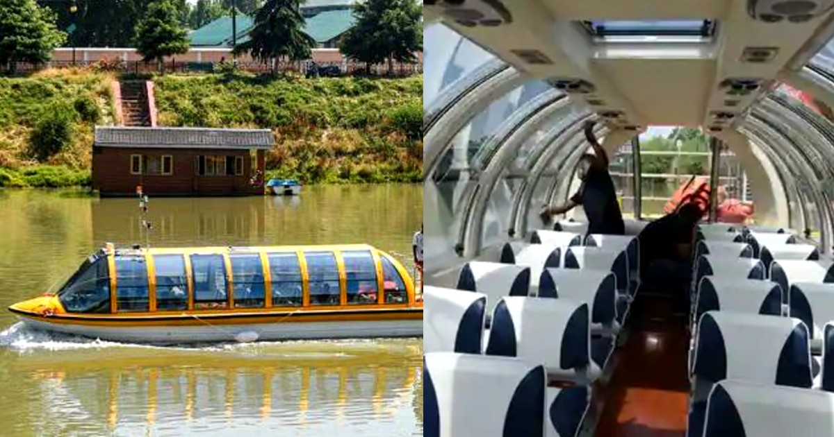 bus boat in jhelum river