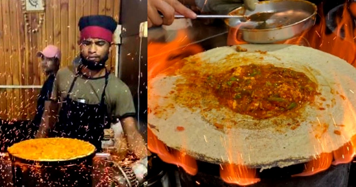 Indore Has A Unique Street Style Fire Dosa That Is Too Hot To Handle