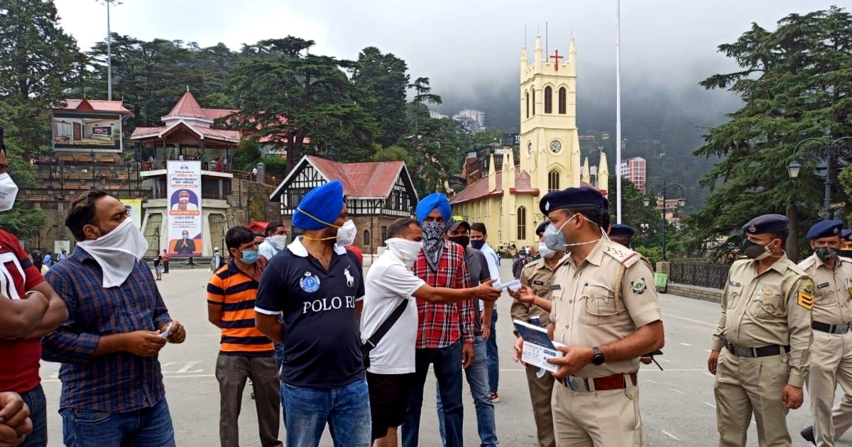 Shimla Permits Only Senior Citizens At Popular Spots; Police Deployed To Prevent Maskless Tourists