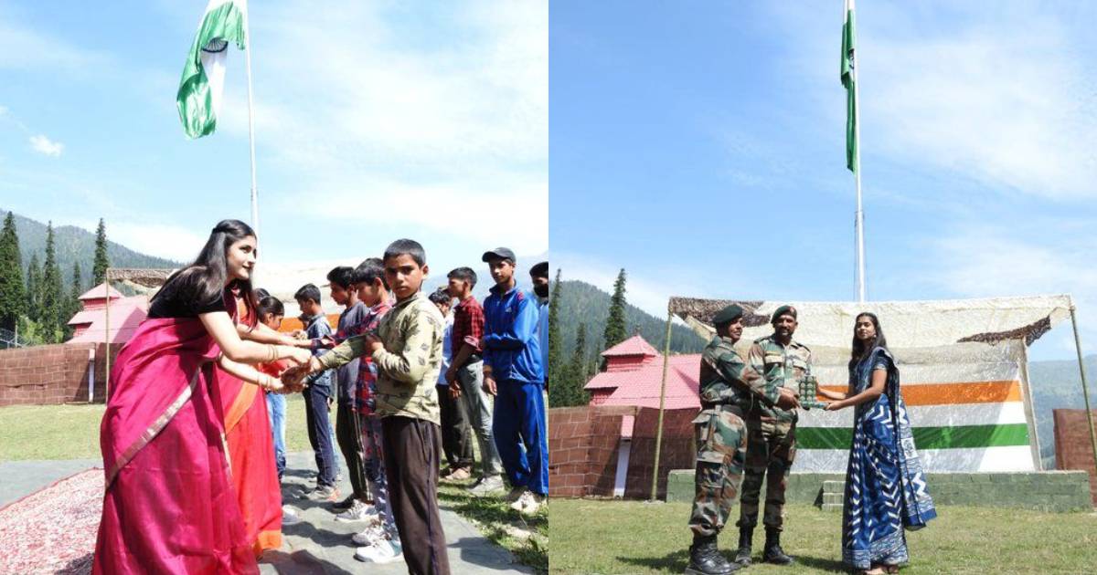 Pune Girls Celebrate Raksha Bandhan With Kashmiri Soldiers; Travel All The Way To LoC