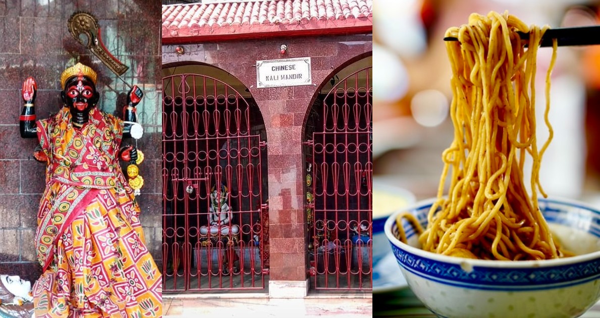 Kolkata Chinese Kali Temple Noodles prasad