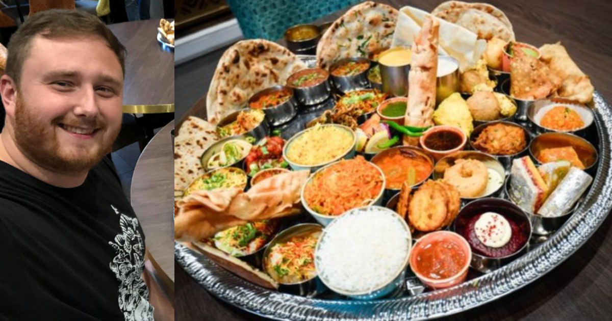 This Indian Restaurant In England Challenges Foodies To Finish 7Kg Thali In 1 Hour