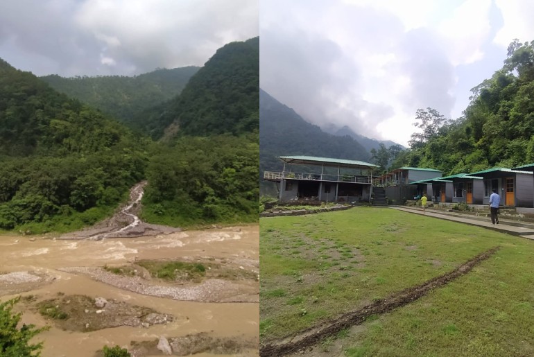 Mountain Resorts By River Ganges