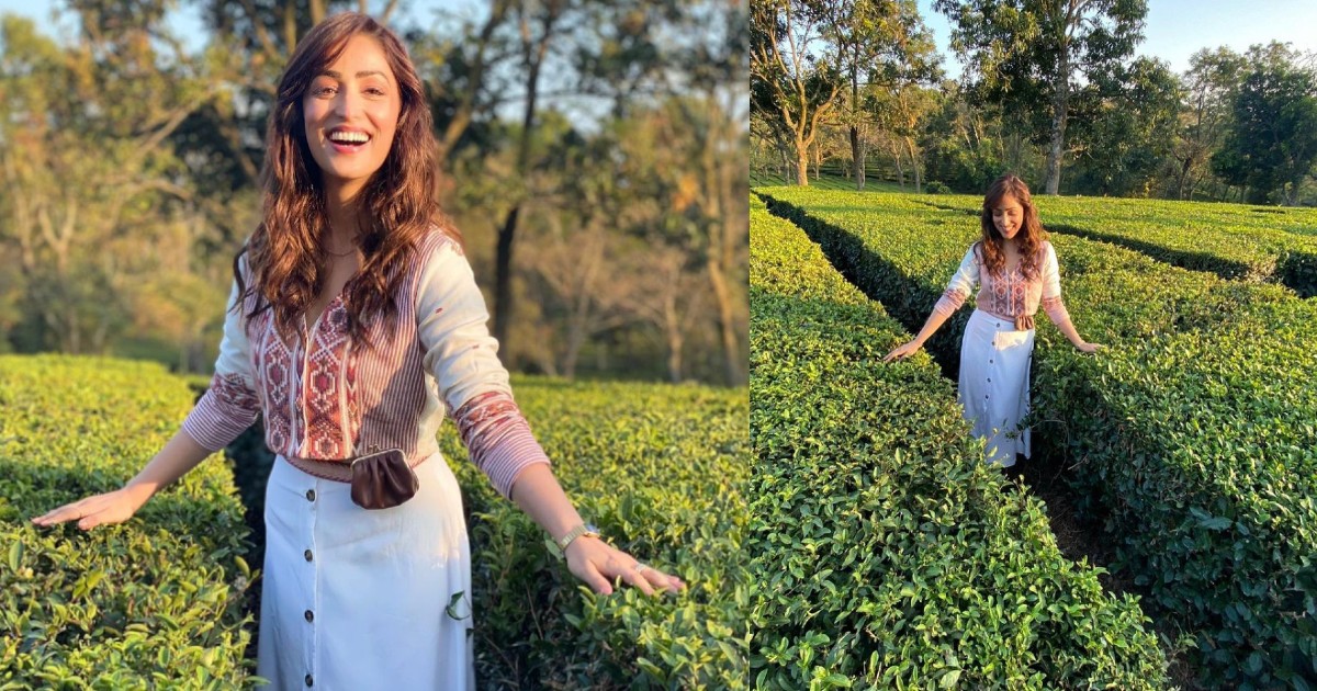 Yami Gautam Visits Lush Green Tea Garden Of Himachal; Says She Loves Chai