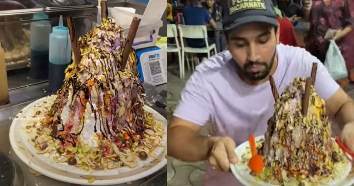 Gujarat Vendor Offers The Biggest Ice Gola Weighing Over 5 Kgs At ₹999