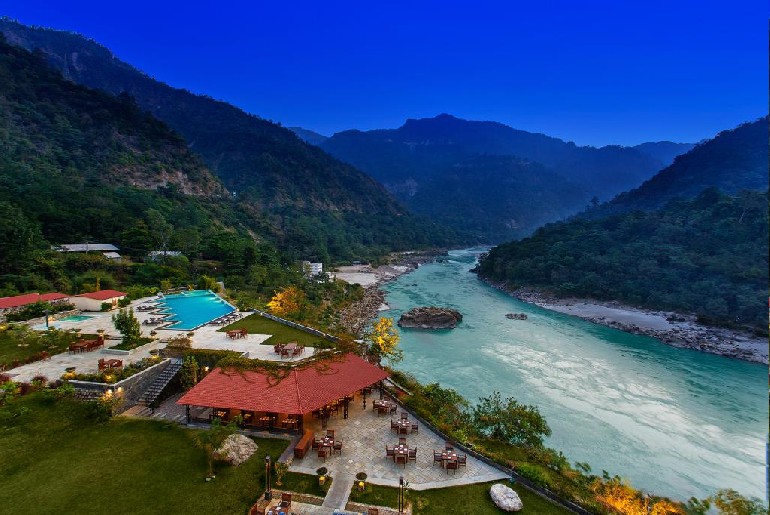 Mountain Resorts By River Ganges