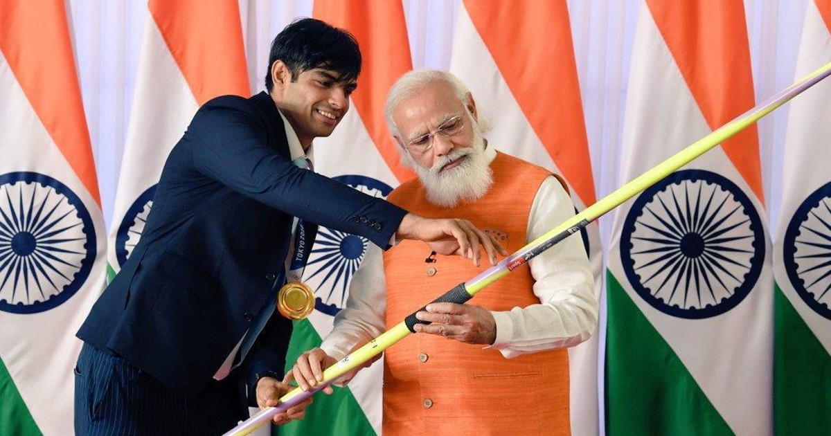Neeraj Chopra’s Olympic Gold Winning Javelin Fetches Highest Bid Of ₹1.5 Crore In Auction