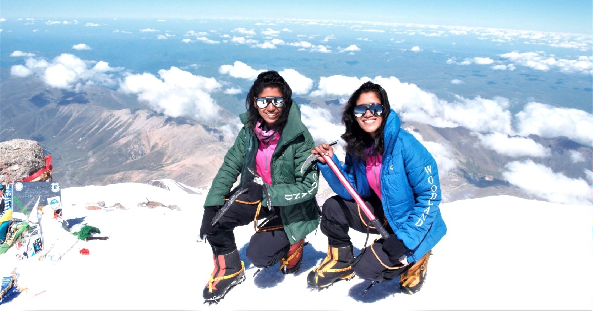 Twin Sisters From India Climb The Highest Mountains Of Every Continent And Create Record