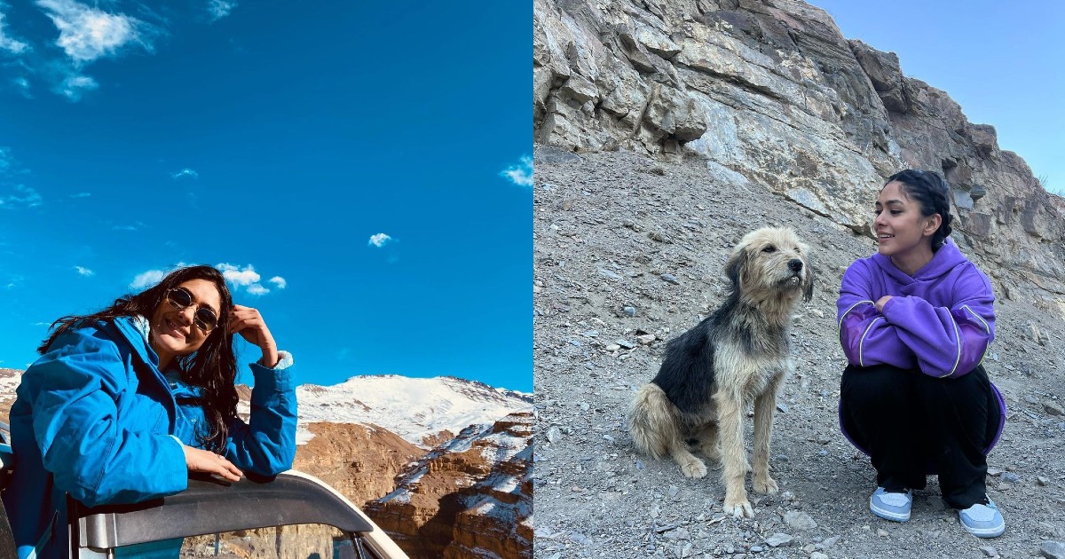 Mrunal Thakur Shares Stunning Pictures From Hills Of Himachal; Poses With Mountain Dog