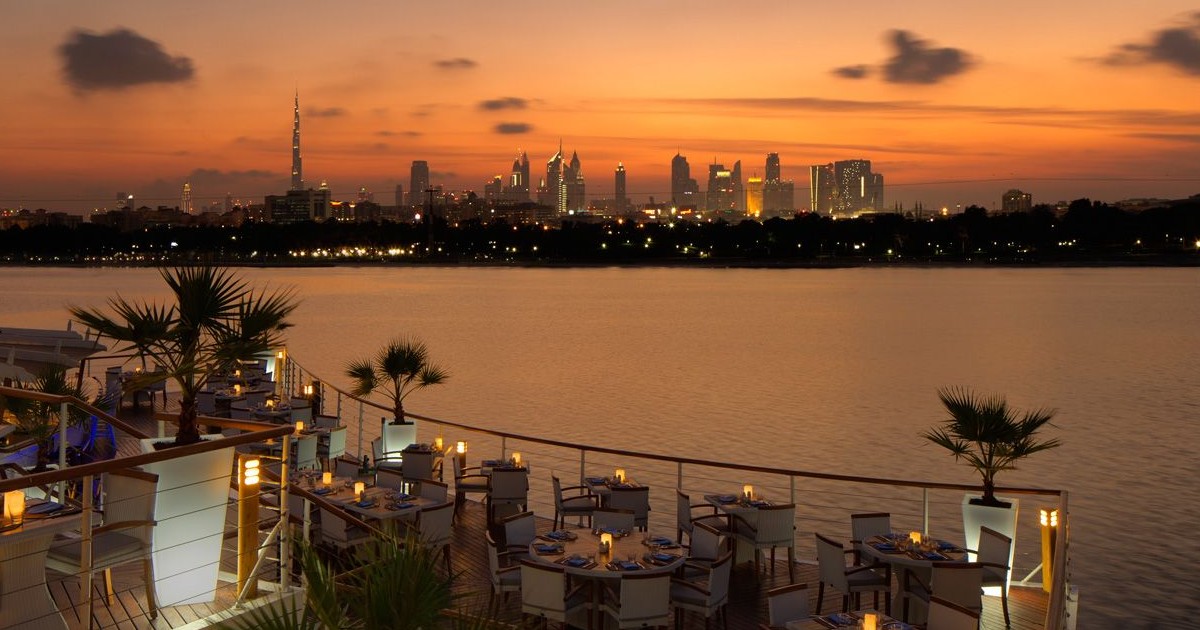 This Restaurant On The Boat Club Offers One Of The Best Sunset Views In Dubai