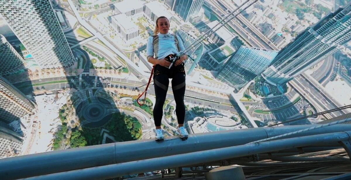 Meet The First Woman Parkour Athlete To Run On The Exterior Of Burj Khalifa