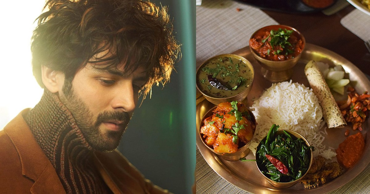 Kartik Aaryan Relished Traditional Nepali Thali For His Sunday Lunch And It Looks Delicious