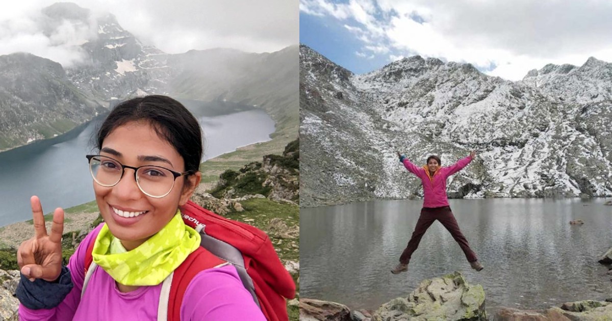 Bangalore Girl Treks To 50 High Altitude Lakes In Kashmir Despite Arthritis; Gets The Name Alpine Girl