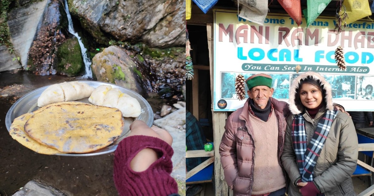 This Himachali Man Runs A Dhaba Beside A Waterfall And Serves Local Village Food!