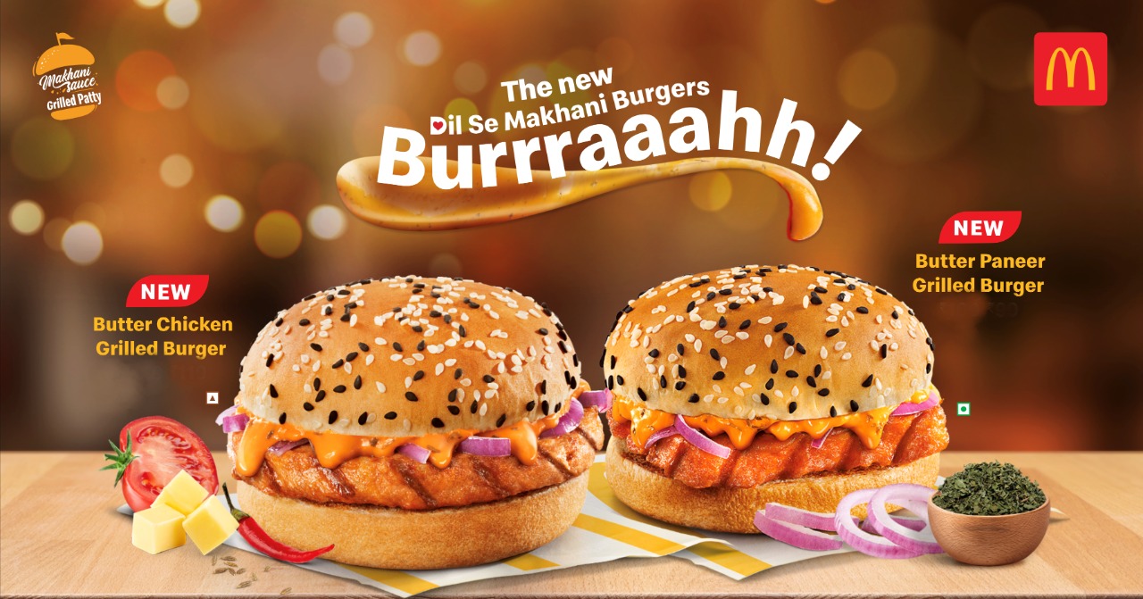 McDonald’s India Launches Butter Chicken and Butter Paneer Grilled Burgers To Tickle Your Desi Taste Buds