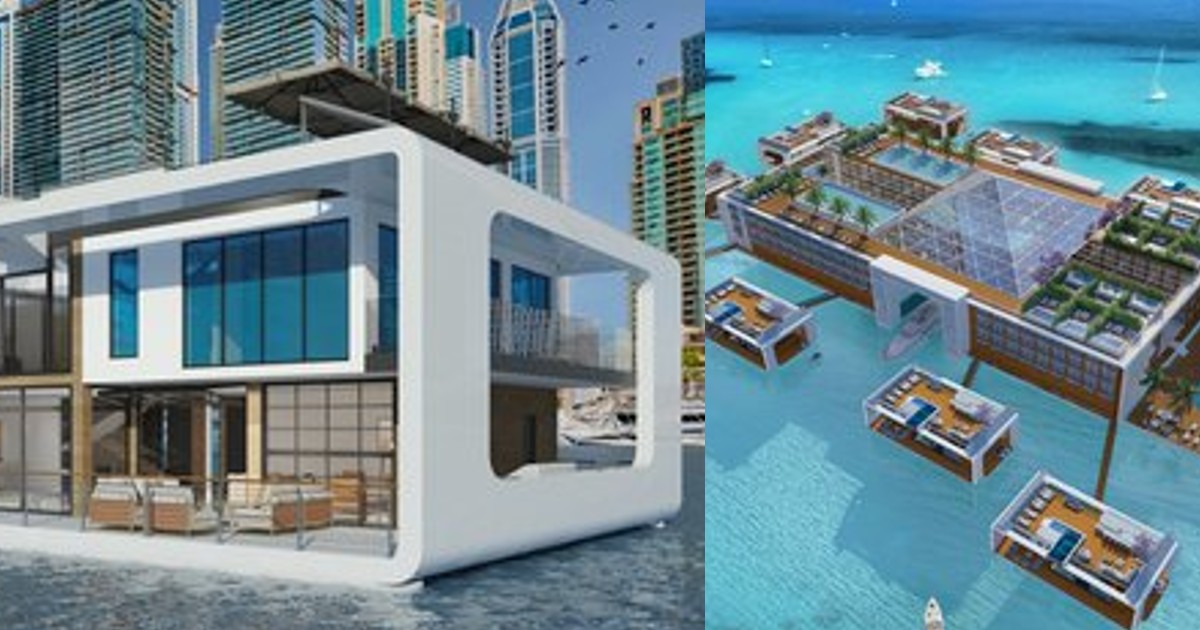 Dubai To Get World’s First Floating Luxury Hotel With Floating Helipad & Private Villas