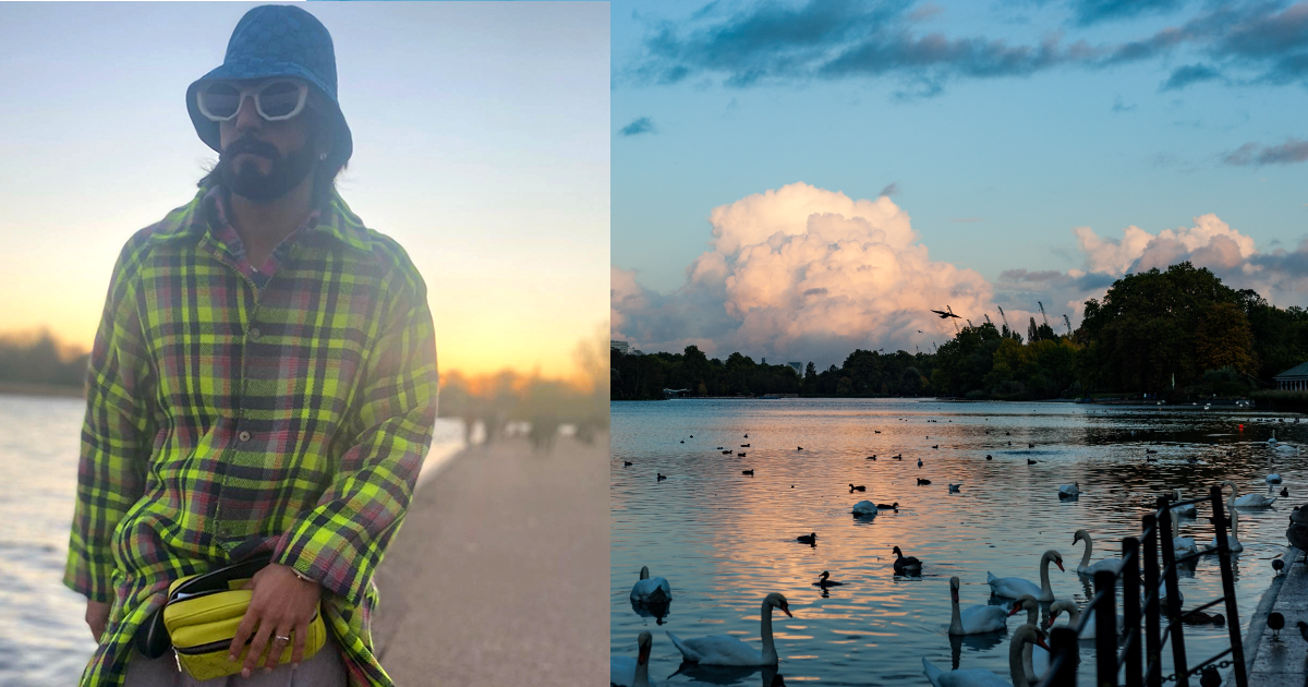 Ranveer Singh Enjoys Sunset In London While Walking By The Lake In Hyde Park