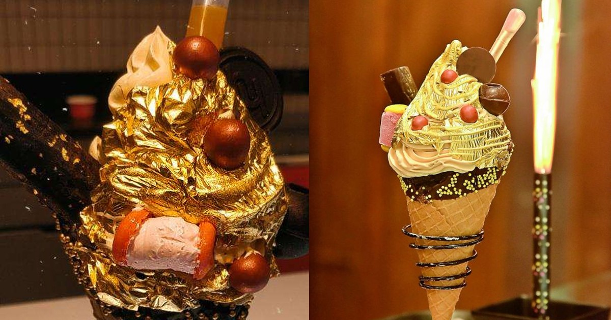 Hyderabad Cafe Serves 24K Gold Ice Cream Topped With Gold Foil For ₹500