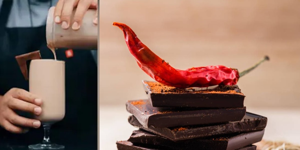 food blogger makes chilli chocolate lassi
