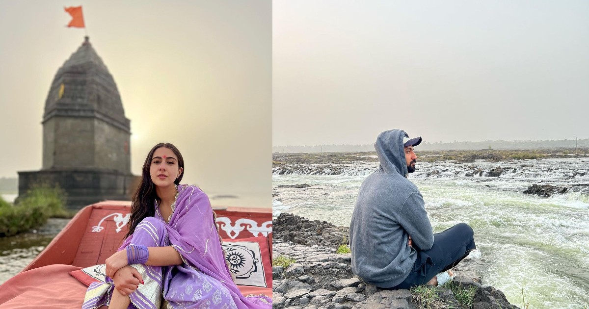 Sara Ali Khan, Vicky Kaushal Unwind By The Gorgeous Banks Of Narmada; Share Pictures