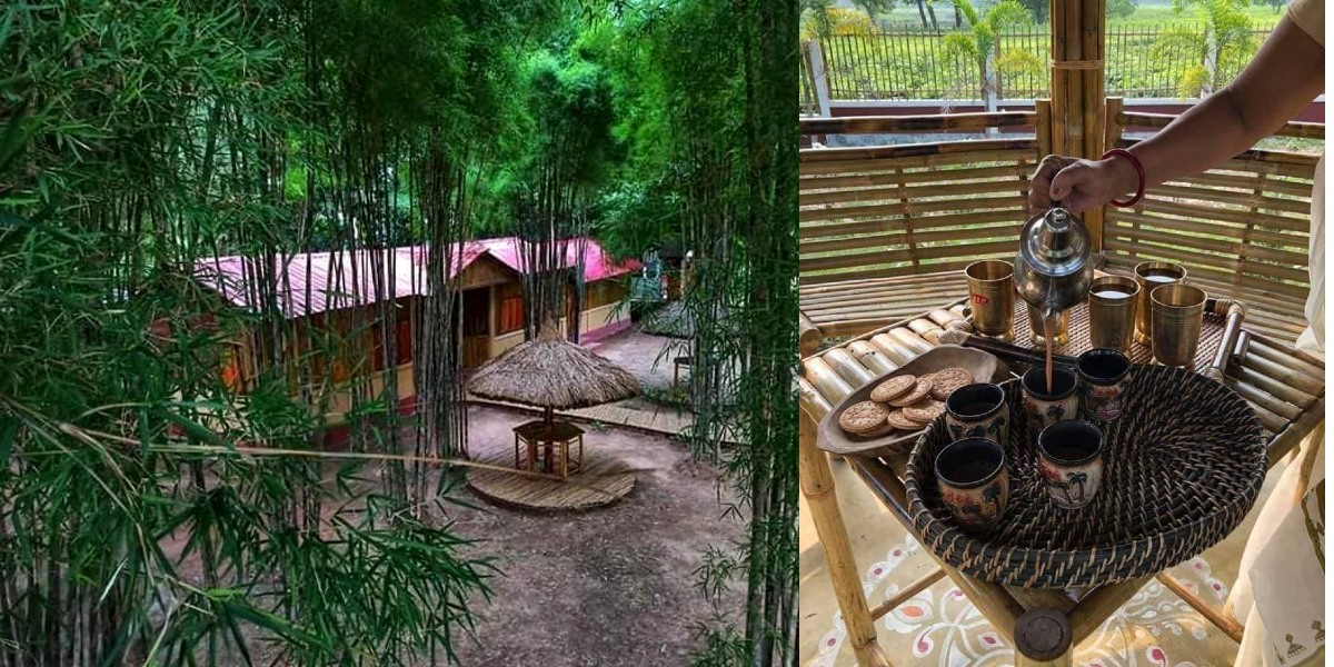 India’s First Bamboo Village Is Now In Tripura With Bamboo Bridges, Yoga Centre & More