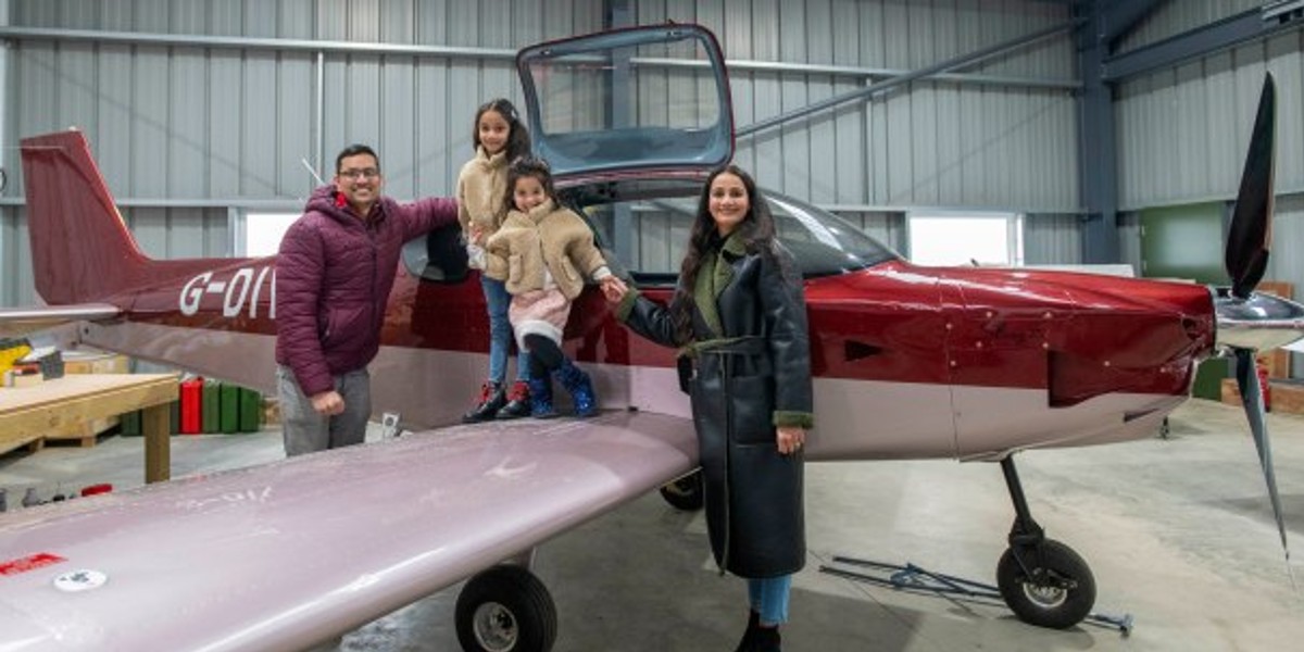 Indian Family In UK Build Dream Plane In Backyard By Watching YouTube Videos