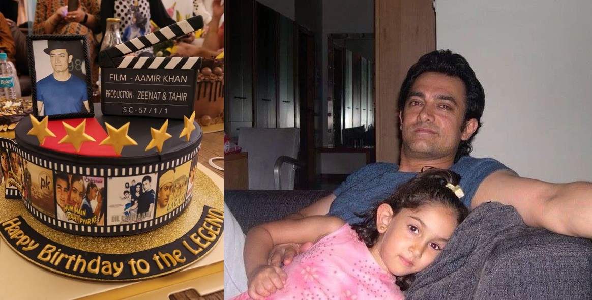 Aamir Khan Celebrated His 57th Birthday With This Bollywood-Themed Customised Cake
