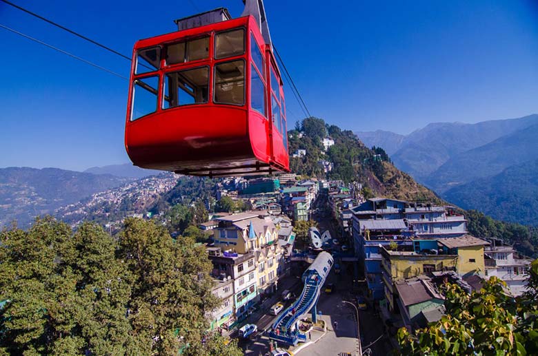 mountain ropeways in India that offer panoramic views